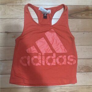 CORAL CROPPED ADIDAS TANK TOP
